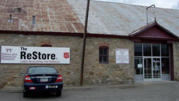 Picture of the front of the Restore building